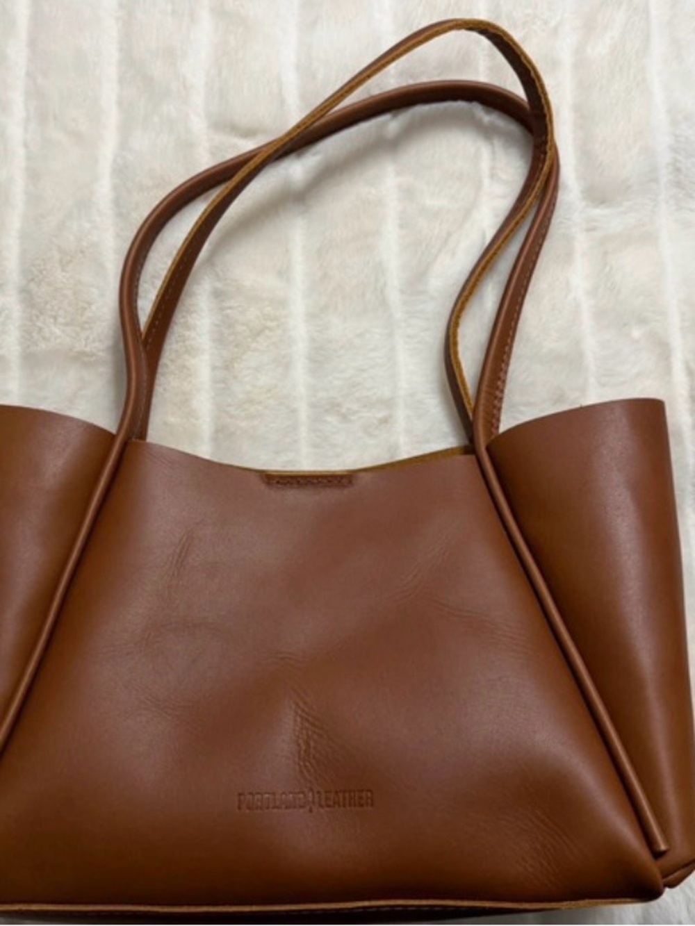 Classic Brown Leather Tote Bag - Portland Leather Goods